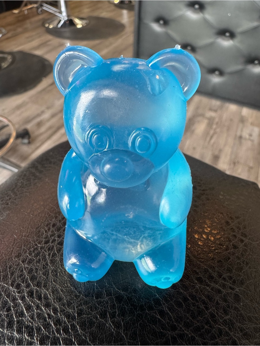Translucent Blue Gummy Bear squishy